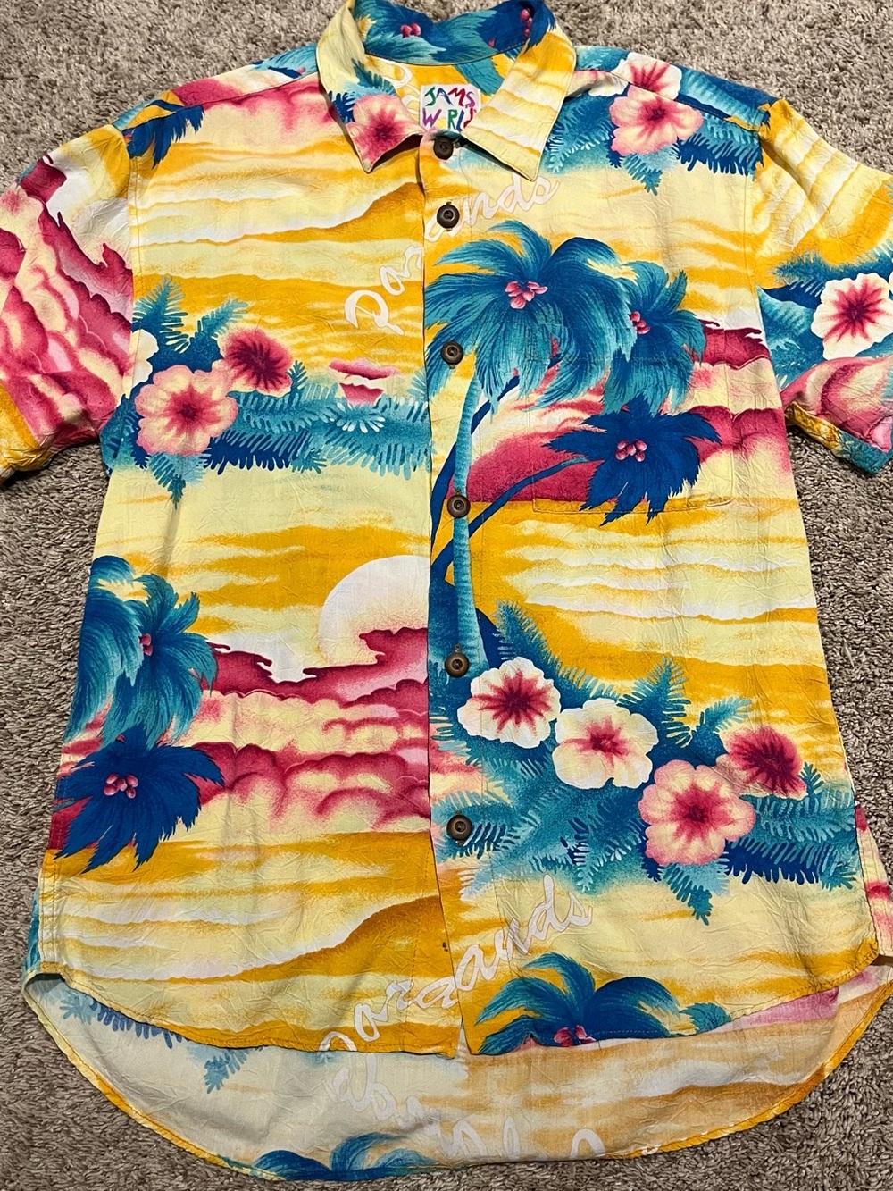 Jams World Vintage Paradise island Rayon Shirt